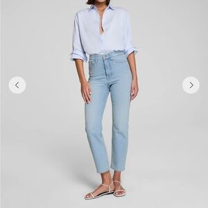 SPANX Light Blue Straight Leg Jeans